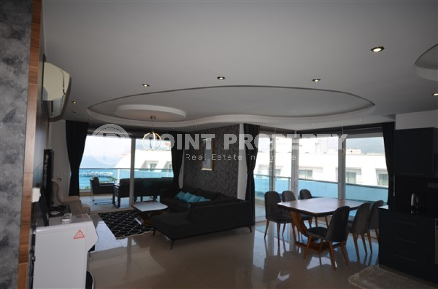 View elegant penthouse 3+1, 286m², in a residence with infrastructure in Tosmur, Alanya-id-2126-photo-10