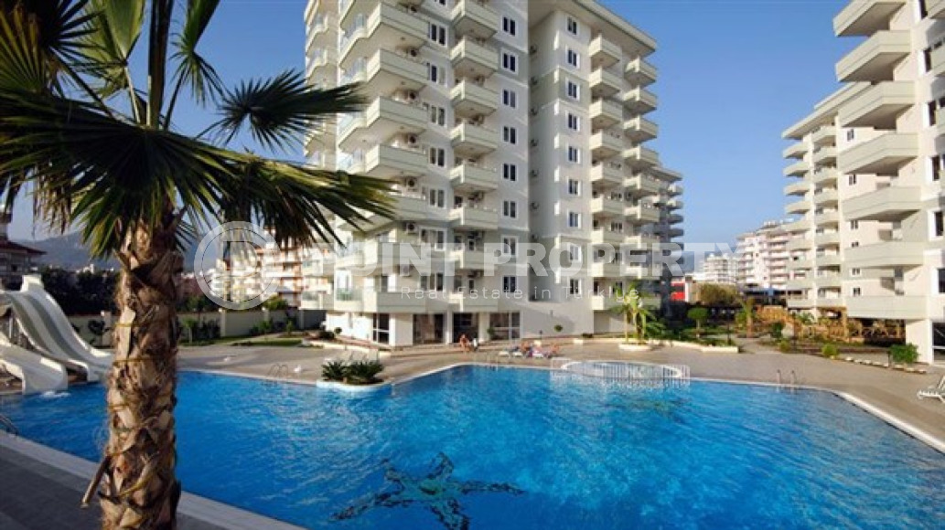 Трехкомнатная квартира, 110м², в центре района Тосмур, Алания, в комплексе с инфраструктурой-id-2128-фото-2