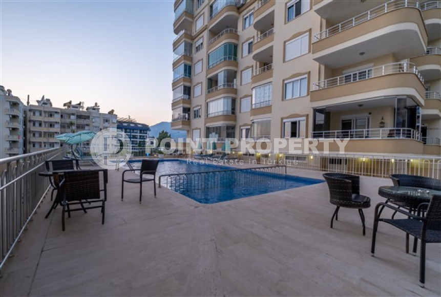 Готовая к проживанию, трехкомнатная квартира, 120м², на первой береговой линии в районе Тосмур, Алания-id-2131-фото-3