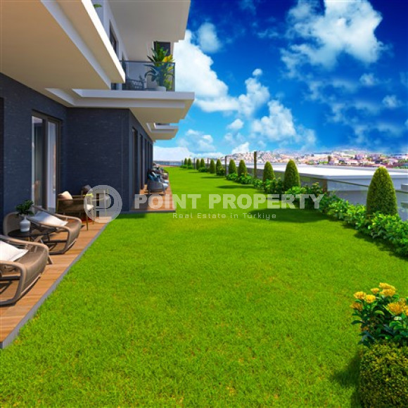 Three-room duplex with access to the garden, 85m², in a luxury residence under construction in Kargicak-id-2133-photo-5