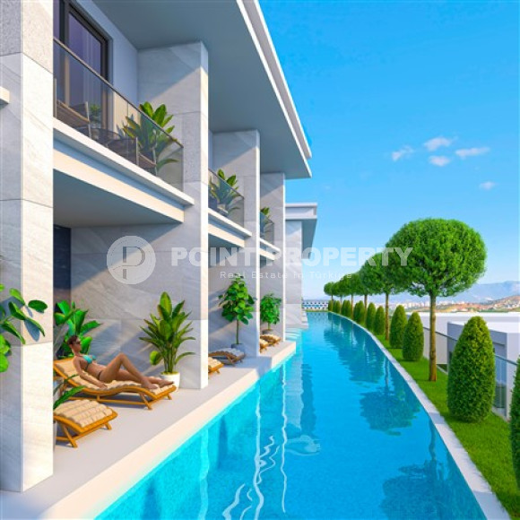 Three-room duplex with access to the garden, 85m², in a luxury residence under construction in Kargicak-id-2133-photo-13