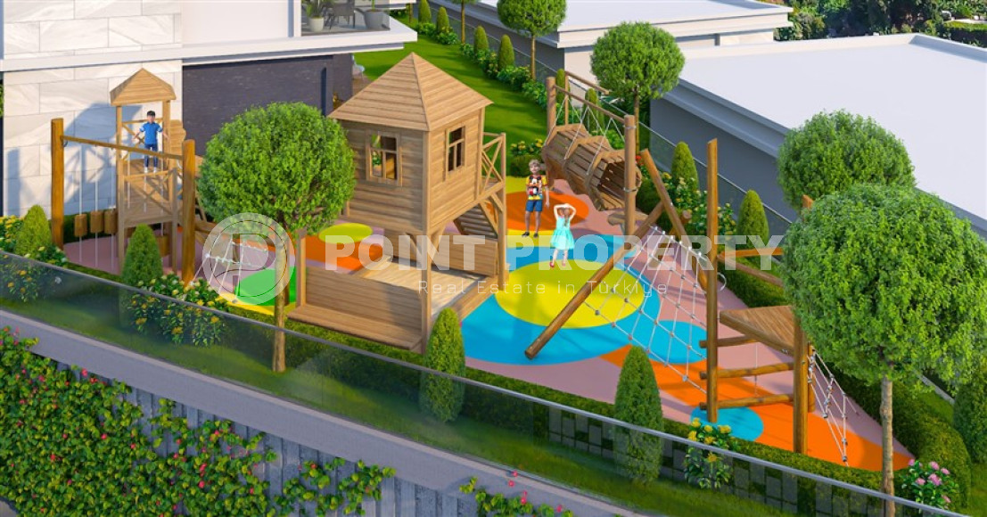 Three-room duplex with access to the garden, 85m², in a luxury residence under construction in Kargicak-id-2133-photo-17