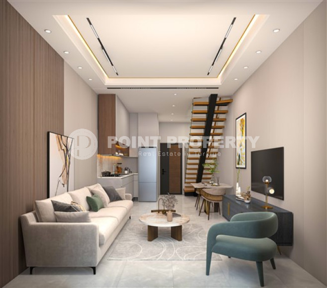 Three-room duplex with access to the garden, 85m², in a luxury residence under construction in Kargicak-id-2133-photo-29