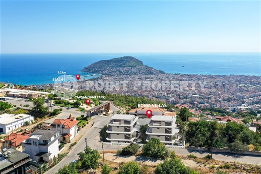 Элитные трехэтажные виллы 5+2, 615м², с инфраструктурой по ценам застройщика в районе Алании – Бекташ.-id-2135-фото-3