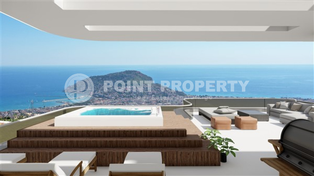 Элитные трехэтажные виллы 5+2, 615м², с инфраструктурой по ценам застройщика в районе Алании – Бекташ.-id-2135-фото-11