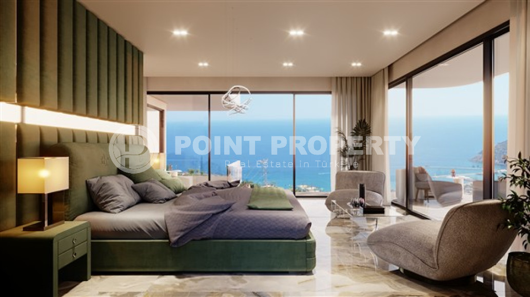 Элитные трехэтажные виллы 5+2, 615м², с инфраструктурой по ценам застройщика в районе Алании – Бекташ.-id-2135-фото-13