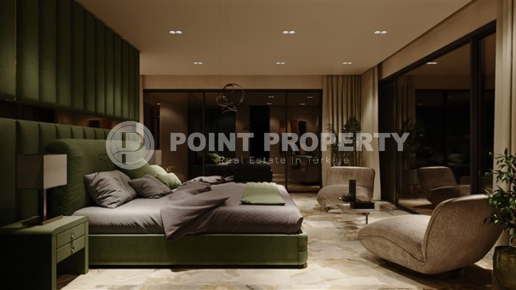 Элитные трехэтажные виллы 5+2, 615м², с инфраструктурой по ценам застройщика в районе Алании – Бекташ.-id-2135-фото-14