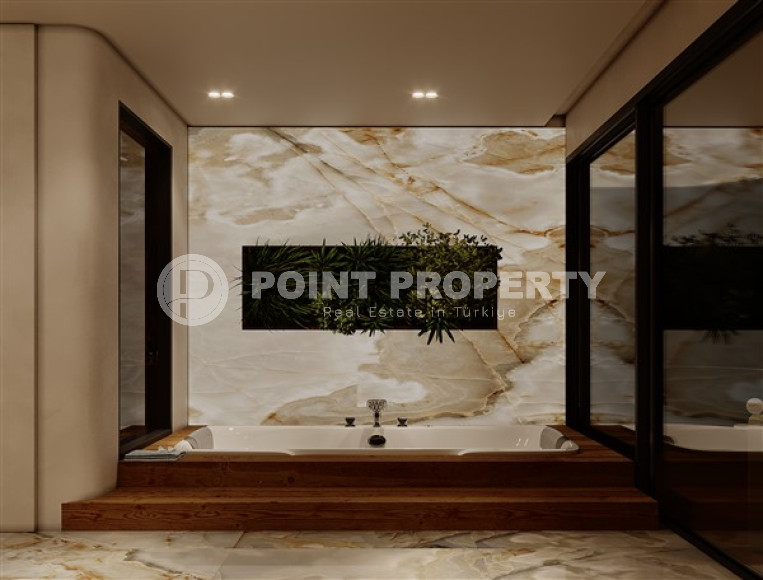 Элитные трехэтажные виллы 5+2, 615м², с инфраструктурой по ценам застройщика в районе Алании – Бекташ.-id-2135-фото-23