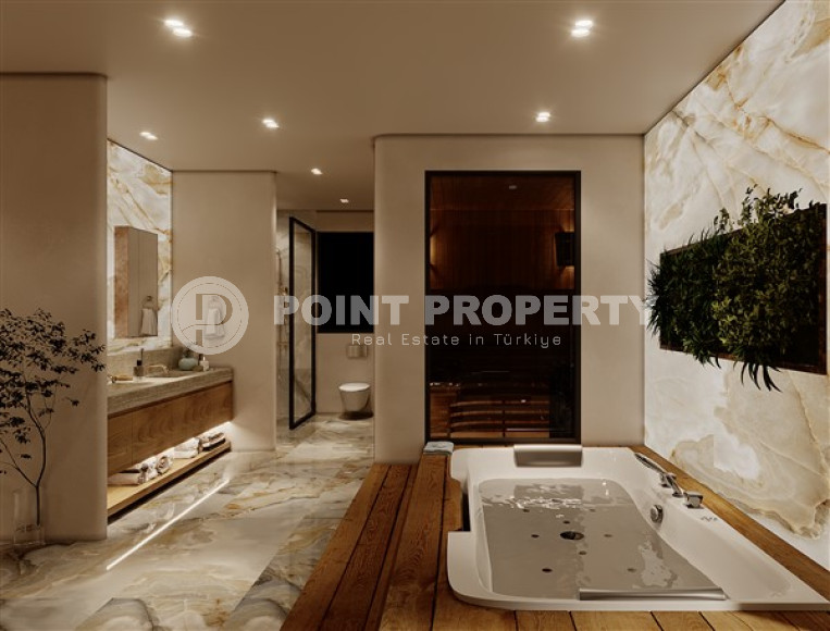 Элитные трехэтажные виллы 5+2, 615м², с инфраструктурой по ценам застройщика в районе Алании – Бекташ.-id-2135-фото-26