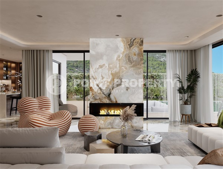 Элитные трехэтажные виллы 5+2, 615м², с инфраструктурой по ценам застройщика в районе Алании – Бекташ.-id-2135-фото-29