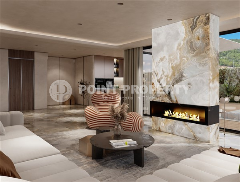 Элитные трехэтажные виллы 5+2, 615м², с инфраструктурой по ценам застройщика в районе Алании – Бекташ.-id-2135-фото-30