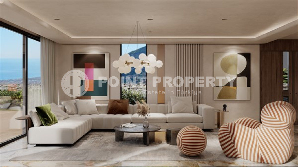 Элитные трехэтажные виллы 5+2, 615м², с инфраструктурой по ценам застройщика в районе Алании – Бекташ.-id-2135-фото-31