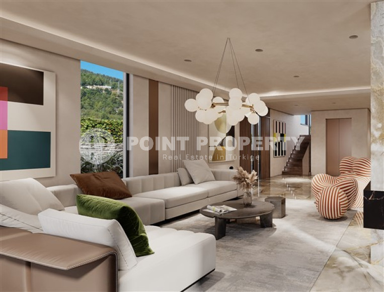 Элитные трехэтажные виллы 5+2, 615м², с инфраструктурой по ценам застройщика в районе Алании – Бекташ.-id-2135-фото-36