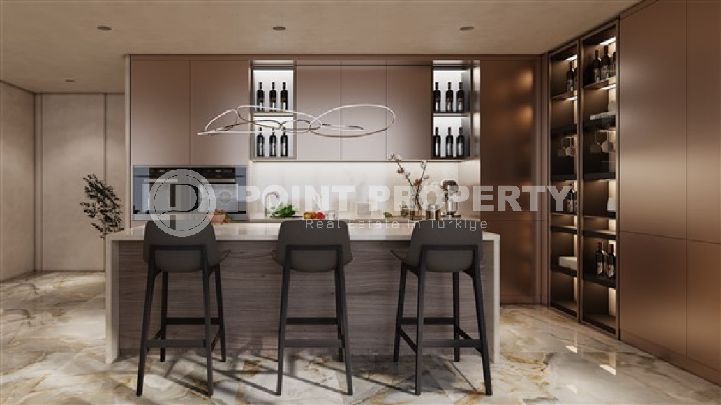 Элитные трехэтажные виллы 5+2, 615м², с инфраструктурой по ценам застройщика в районе Алании – Бекташ.-id-2135-фото-37