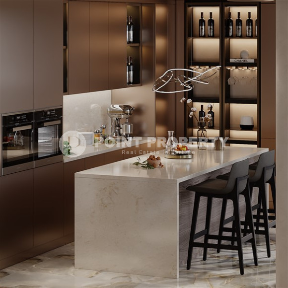 Элитные трехэтажные виллы 5+2, 615м², с инфраструктурой по ценам застройщика в районе Алании – Бекташ.-id-2135-фото-39