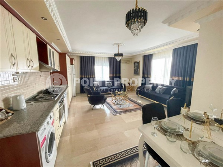 Просторная меблированная трехкомнатная квартира, 130м², в 400м от моря в Махмутларе, Алания-id-2137-фото-3