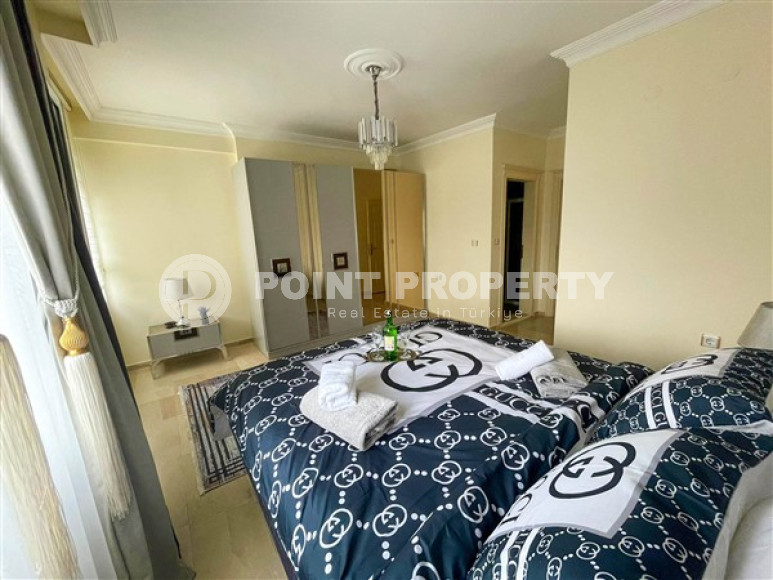 Просторная меблированная трехкомнатная квартира, 130м², в 400м от моря в Махмутларе, Алания-id-2137-фото-7