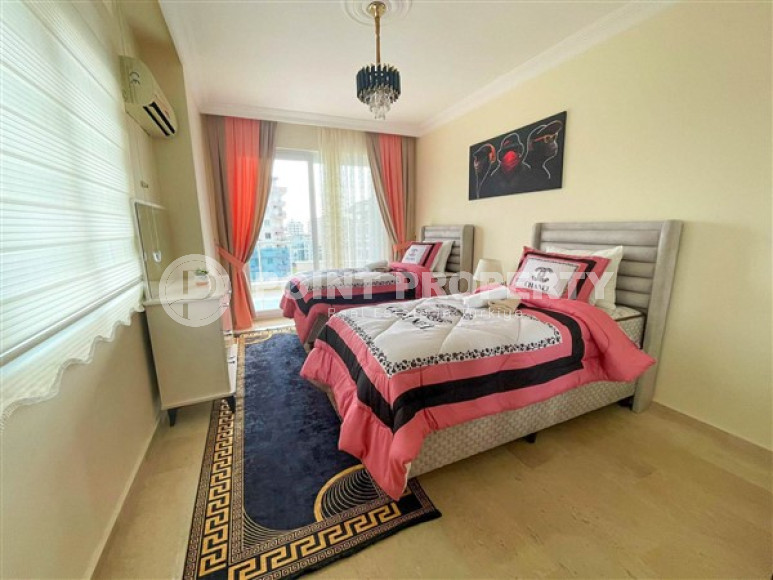 Просторная меблированная трехкомнатная квартира, 130м², в 400м от моря в Махмутларе, Алания-id-2137-фото-11