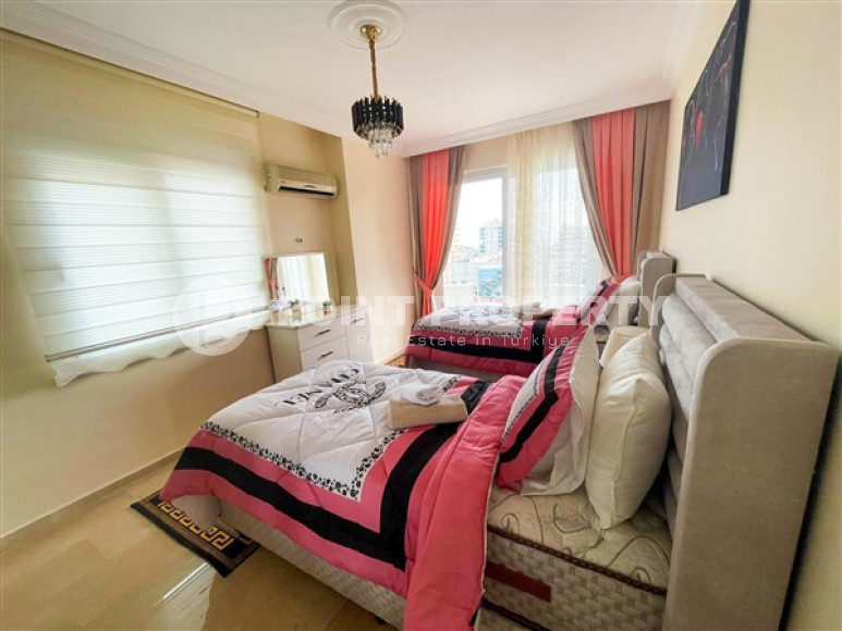 Просторная меблированная трехкомнатная квартира, 130м², в 400м от моря в Махмутларе, Алания-id-2137-фото-12