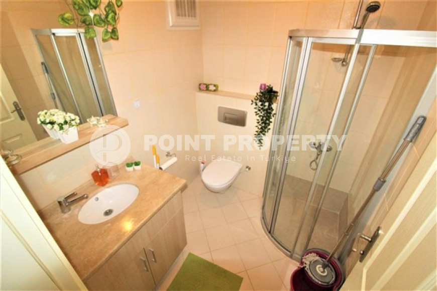 Готовая к проживанию, квартира с двумя спальнями, 120м², в районе Алании Тосмур-id-2138-фото-19