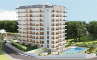 Квартира с одной спальней, 51м², в комплексе на окончательном этапе строительства в Авсалларе, Аланья-id-2147-фото-4