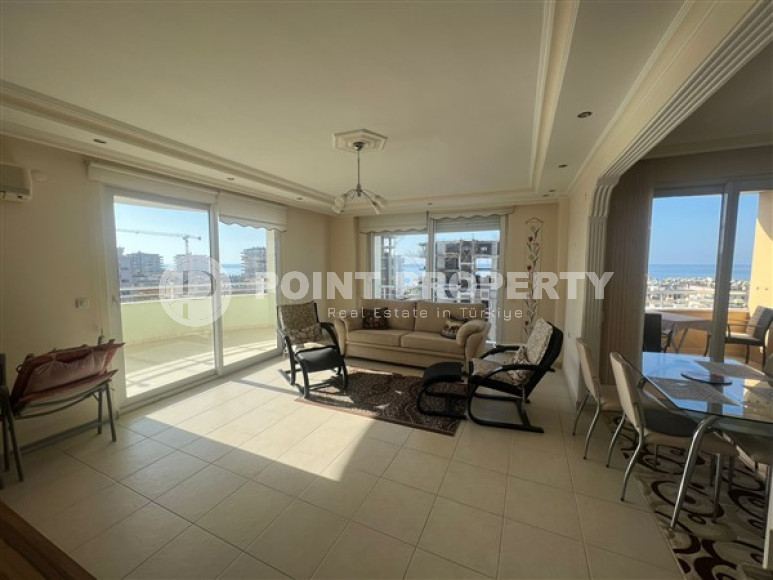 Видовая трёхкомнатная квартира, 115м², в 200м от моря в Махмутларе, Алания-id-2158-фото-12