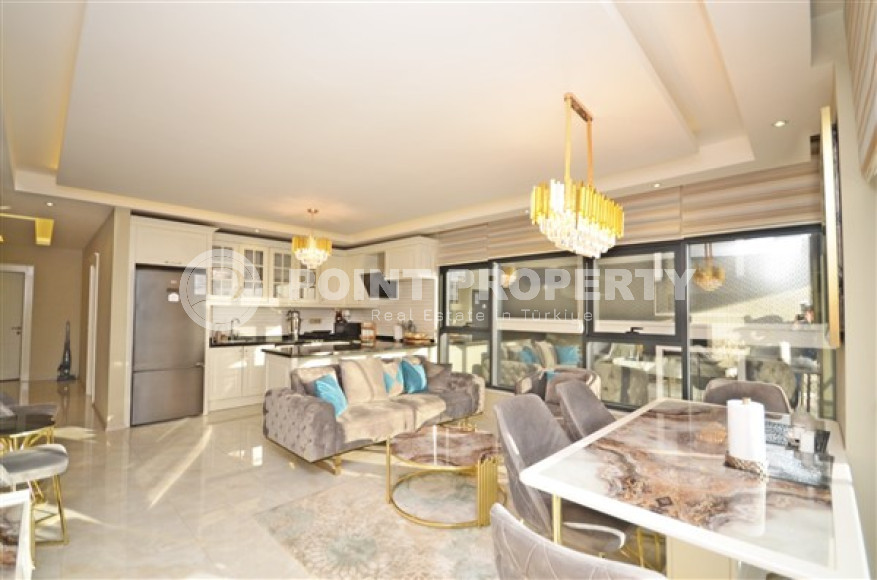 Стильная квартира с двумя спальнями, 115м² в новом элитном комплексе в районе Каргыджак, Алания-id-2159-фото-7