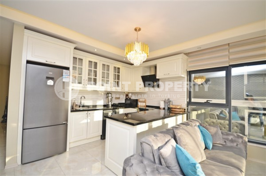 Стильная квартира с двумя спальнями, 115м² в новом элитном комплексе в районе Каргыджак, Алания-id-2159-фото-9