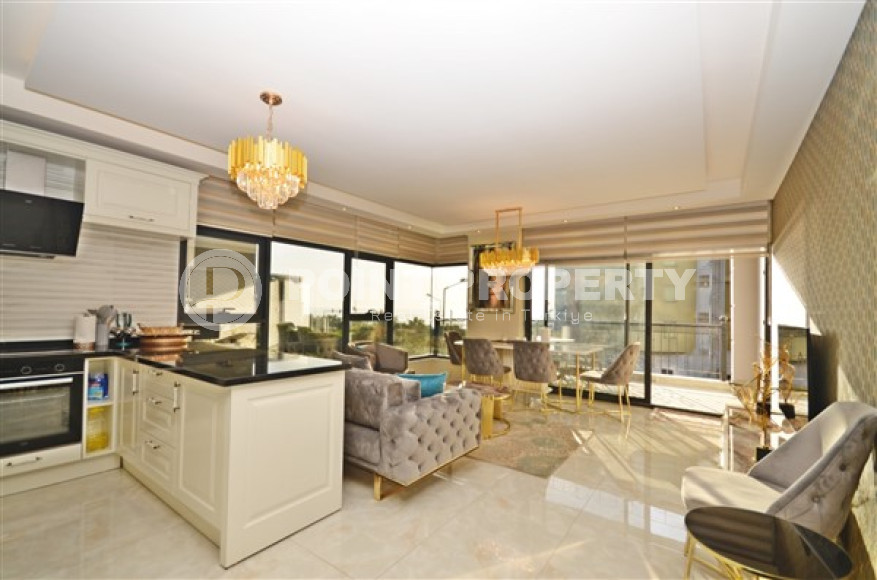 Стильная квартира с двумя спальнями, 115м² в новом элитном комплексе в районе Каргыджак, Алания-id-2159-фото-10