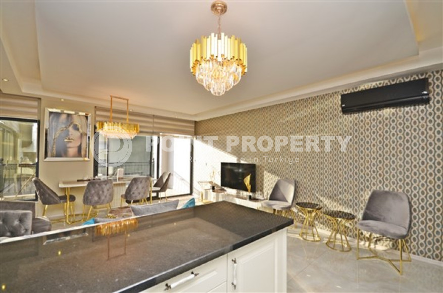 Стильная квартира с двумя спальнями, 115м² в новом элитном комплексе в районе Каргыджак, Алания-id-2159-фото-11