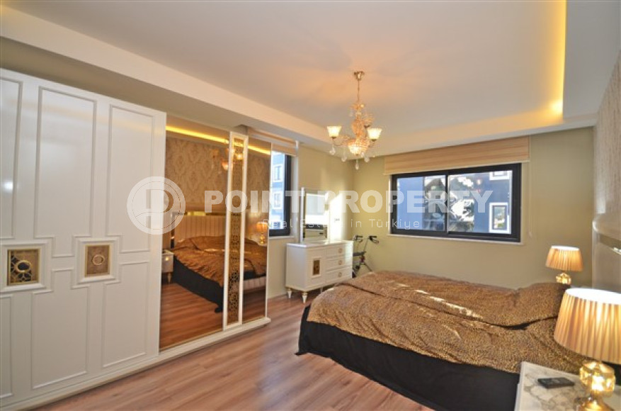 Стильная квартира с двумя спальнями, 115м² в новом элитном комплексе в районе Каргыджак, Алания-id-2159-фото-15