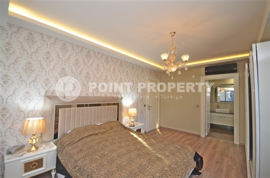 Стильная квартира с двумя спальнями, 115м² в новом элитном комплексе в районе Каргыджак, Алания-id-2159-фото-16