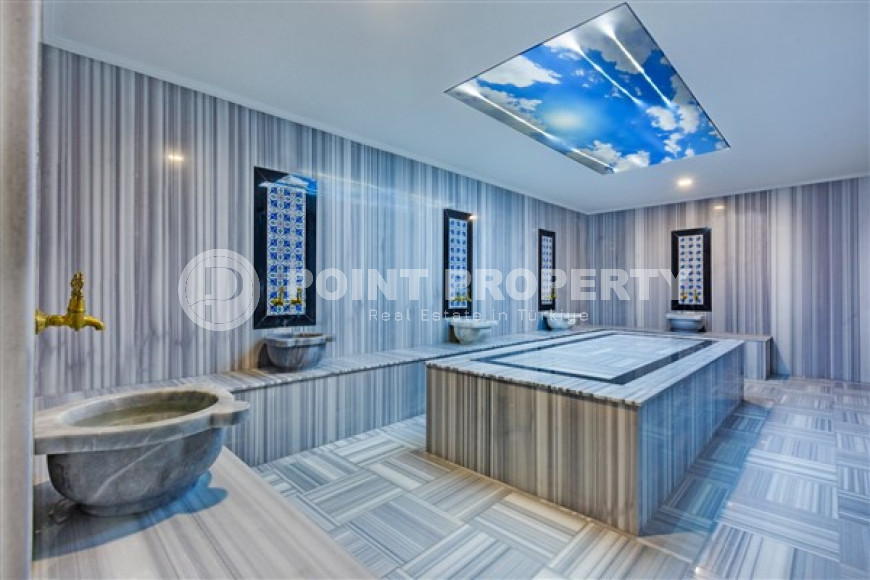 Стильная квартира с двумя спальнями, 115м² в новом элитном комплексе в районе Каргыджак, Алания-id-2159-фото-26