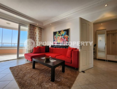 Готовая к проживанию, видовая квартира с двумя спальнями, 120м², в 500м от моря в районе Тосмур, Аланья-id-2160-фото-4