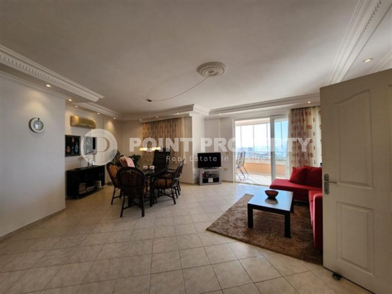 Готовая к проживанию, видовая квартира с двумя спальнями, 120м², в 500м от моря в районе Тосмур, Аланья-id-2160-фото-6