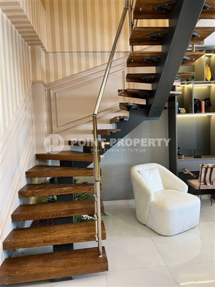 Elegant three bedroom penthouse, 130m², in Oba, Alanya, in a complex with infrastructure-id-2162-photo-9