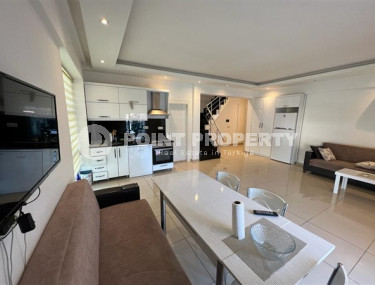 Двухуровневая квартира 2+1, 110м², в комплексе с инфраструктурой в 300м от пляжа Клеопатры, Алания-id-2163-фото-2