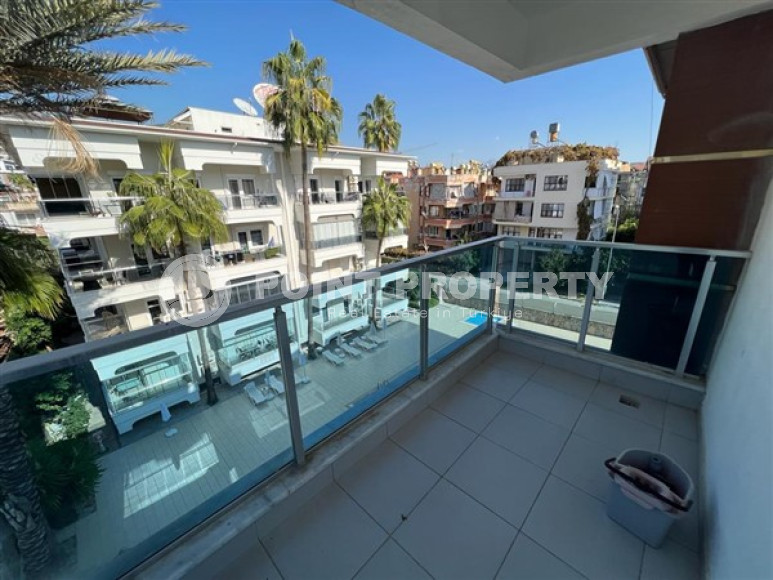 Двухуровневая квартира 2+1, 110м², в комплексе с инфраструктурой в 300м от пляжа Клеопатры, Алания-id-2163-фото-9