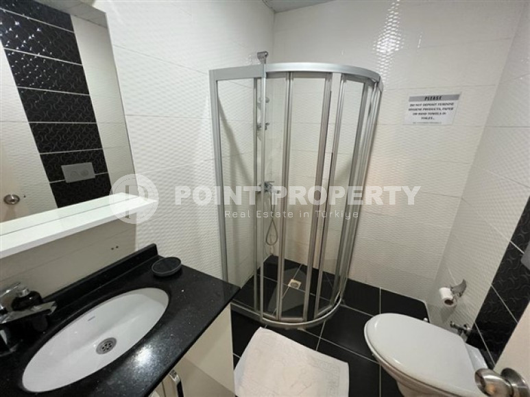 Двухуровневая квартира 2+1, 110м², в комплексе с инфраструктурой в 300м от пляжа Клеопатры, Алания-id-2163-фото-14