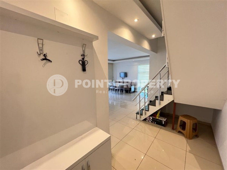 Двухуровневая квартира 2+1, 110м², в комплексе с инфраструктурой в 300м от пляжа Клеопатры, Алания-id-2163-фото-16