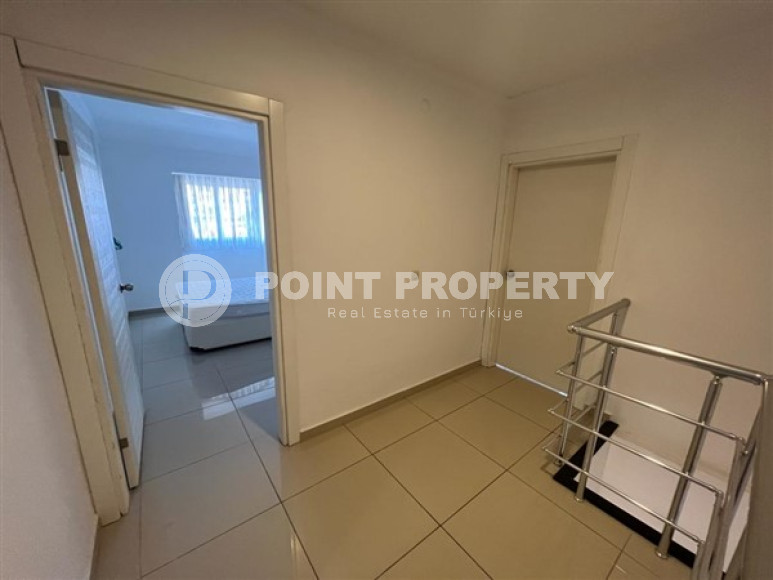 Двухуровневая квартира 2+1, 110м², в комплексе с инфраструктурой в 300м от пляжа Клеопатры, Алания-id-2163-фото-19