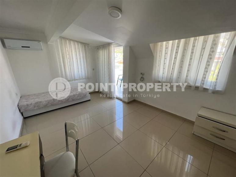 Двухуровневая квартира 2+1, 110м², в комплексе с инфраструктурой в 300м от пляжа Клеопатры, Алания-id-2163-фото-22