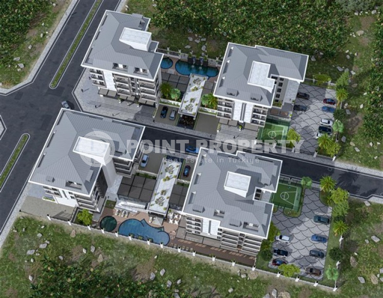 Квартиры в комплексе премиум класса на этапе строительства в 300м от моря в районе Каргыджак, Алания-id-2170-фото-4