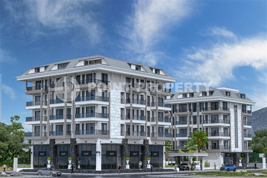 Квартиры в комплексе премиум класса на этапе строительства в 300м от моря в районе Каргыджак, Алания-id-2170-фото-9