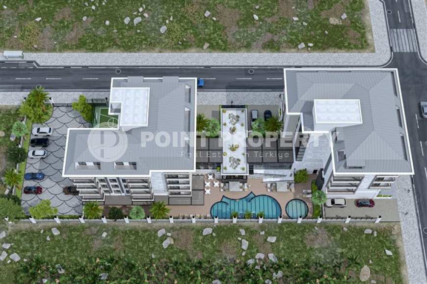 Квартиры в комплексе премиум класса на этапе строительства в 300м от моря в районе Каргыджак, Алания-id-2170-фото-10