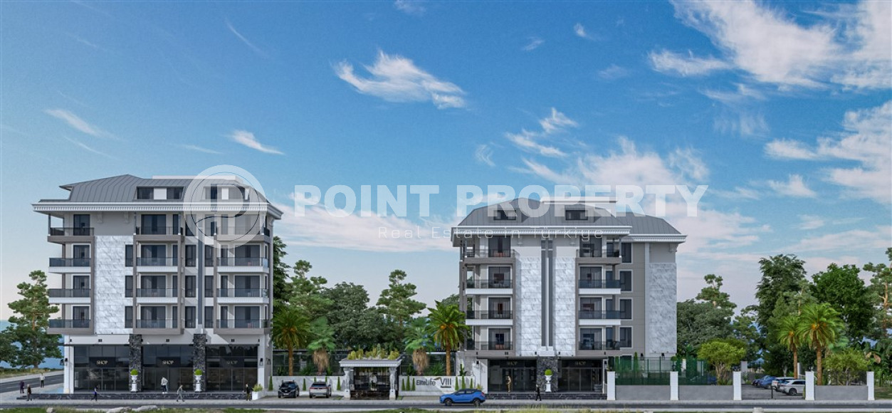 Квартиры в комплексе премиум класса на этапе строительства в 300м от моря в районе Каргыджак, Алания-id-2170-фото-15