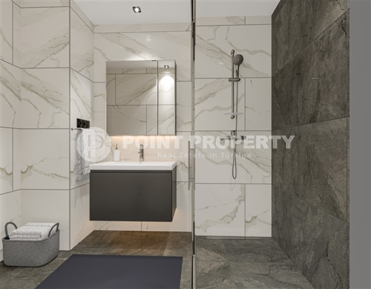 Квартиры в комплексе премиум класса на этапе строительства в 300м от моря в районе Каргыджак, Алания-id-2170-фото-16