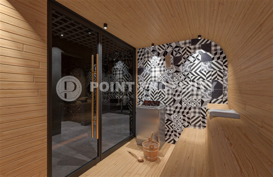 Квартиры в комплексе премиум класса на этапе строительства в 300м от моря в районе Каргыджак, Алания-id-2170-фото-39