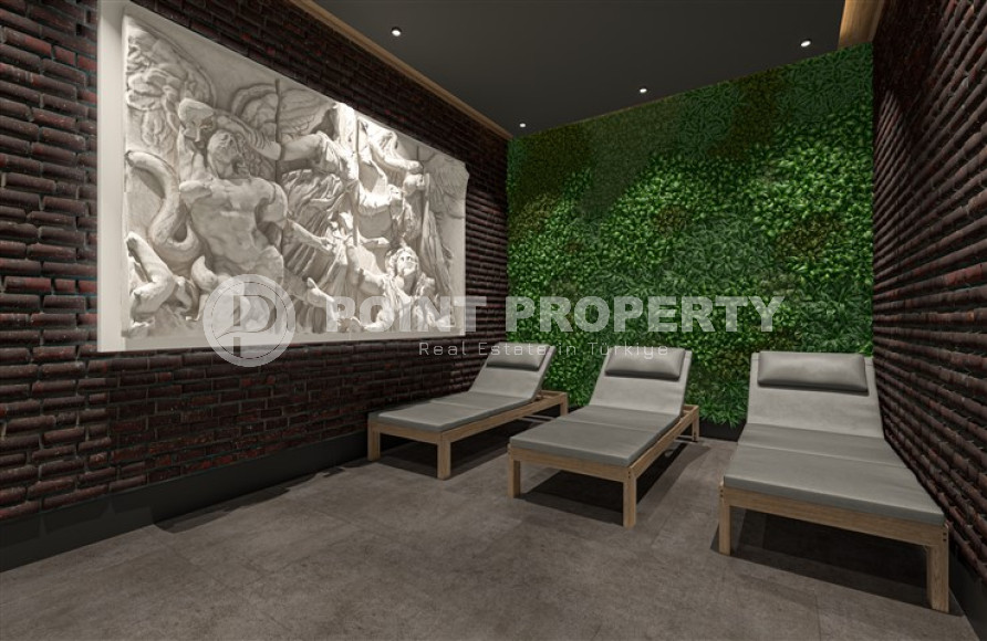 Квартиры в комплексе премиум класса на этапе строительства в 300м от моря в районе Каргыджак, Алания-id-2170-фото-41