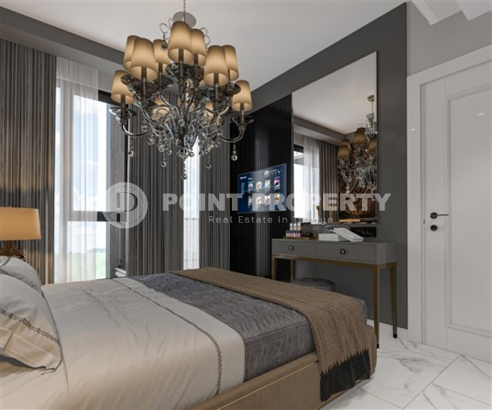 Квартиры в комплексе премиум класса на этапе строительства в 300м от моря в районе Каргыджак, Алания-id-2170-фото-45